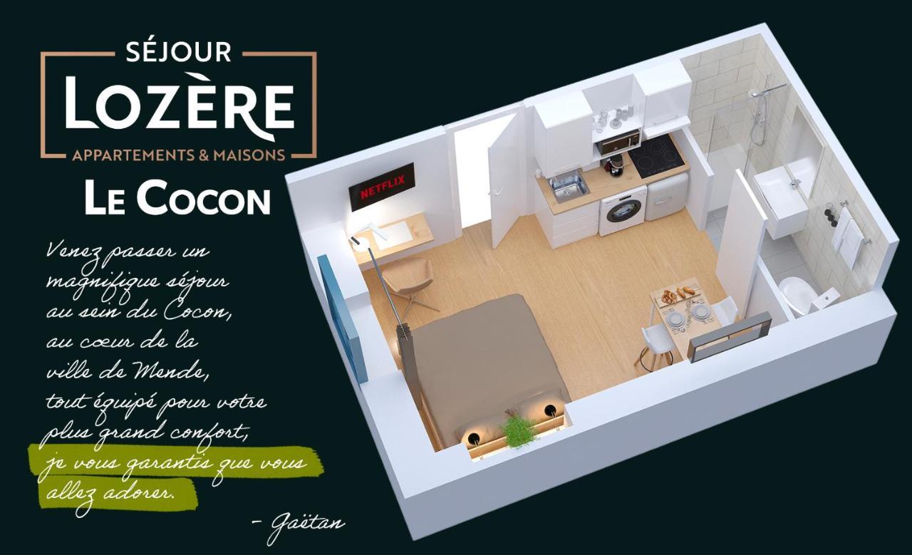 Le Cocon - Netflix/Wifi Fibre - Sejour Lozere Lägenhet Mende Exteriör bild